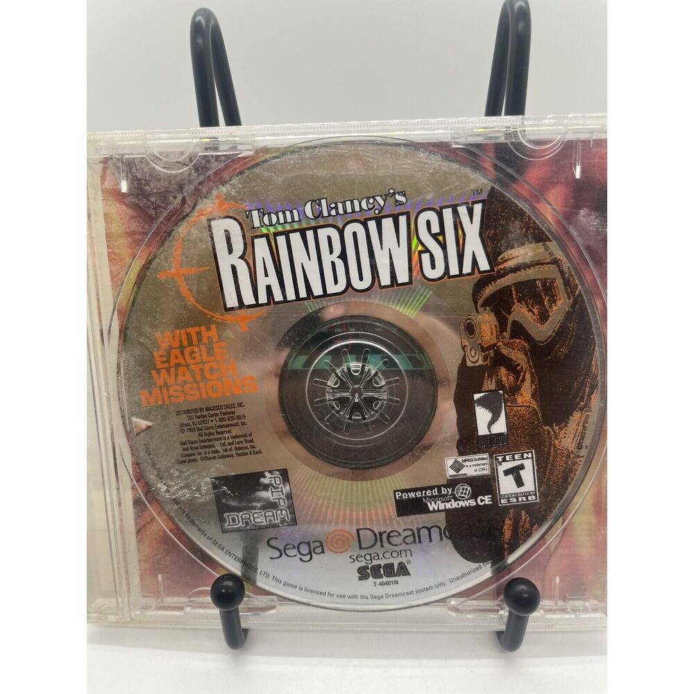 Tom Clancy's Rainbow Six (Sega Dreamcast, 2000) w/o Front Insert/Manual
